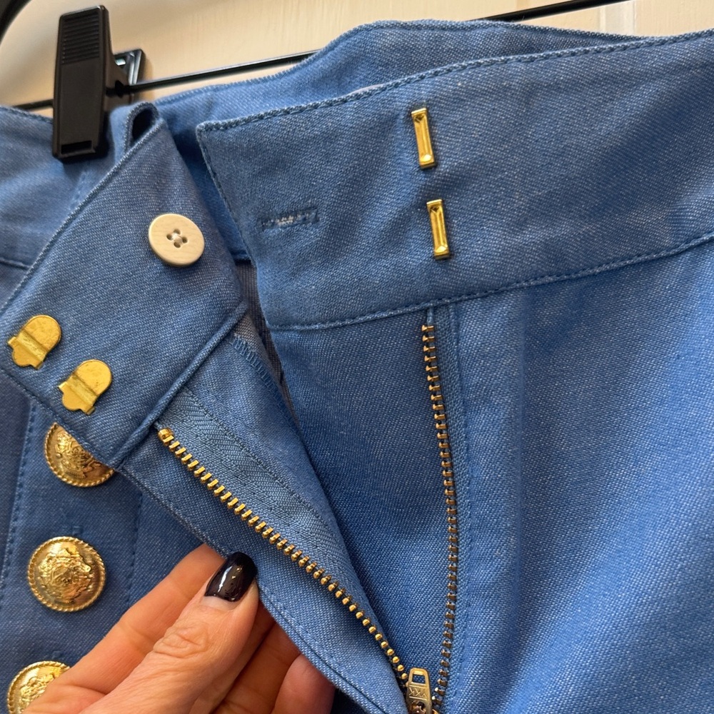 Derek Lam Io Crosby Denim Blue Pants - Picture 9 of 9
